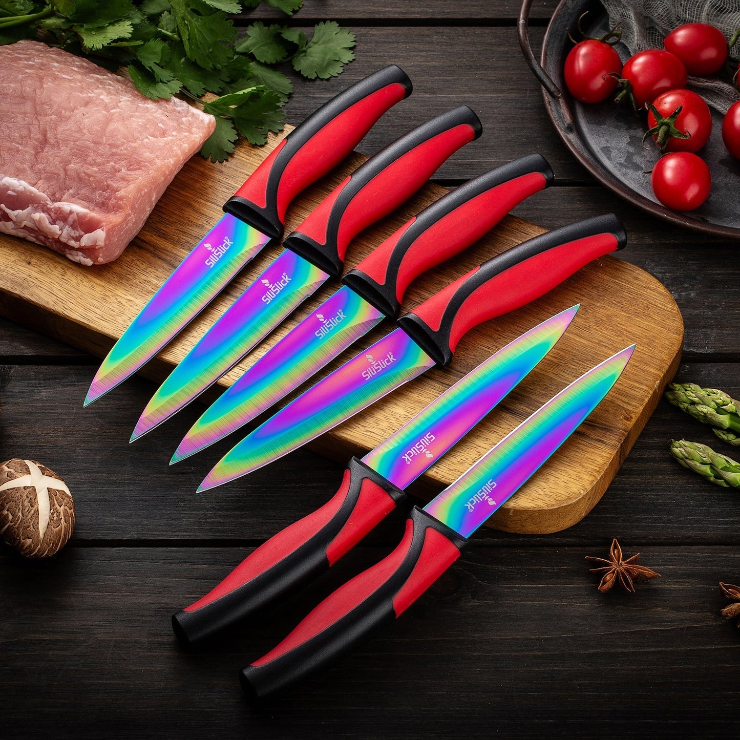 Steak Knife Set (6 Red)
