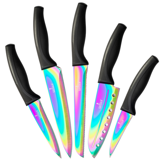 Kitchen Knife Set - Black Handle